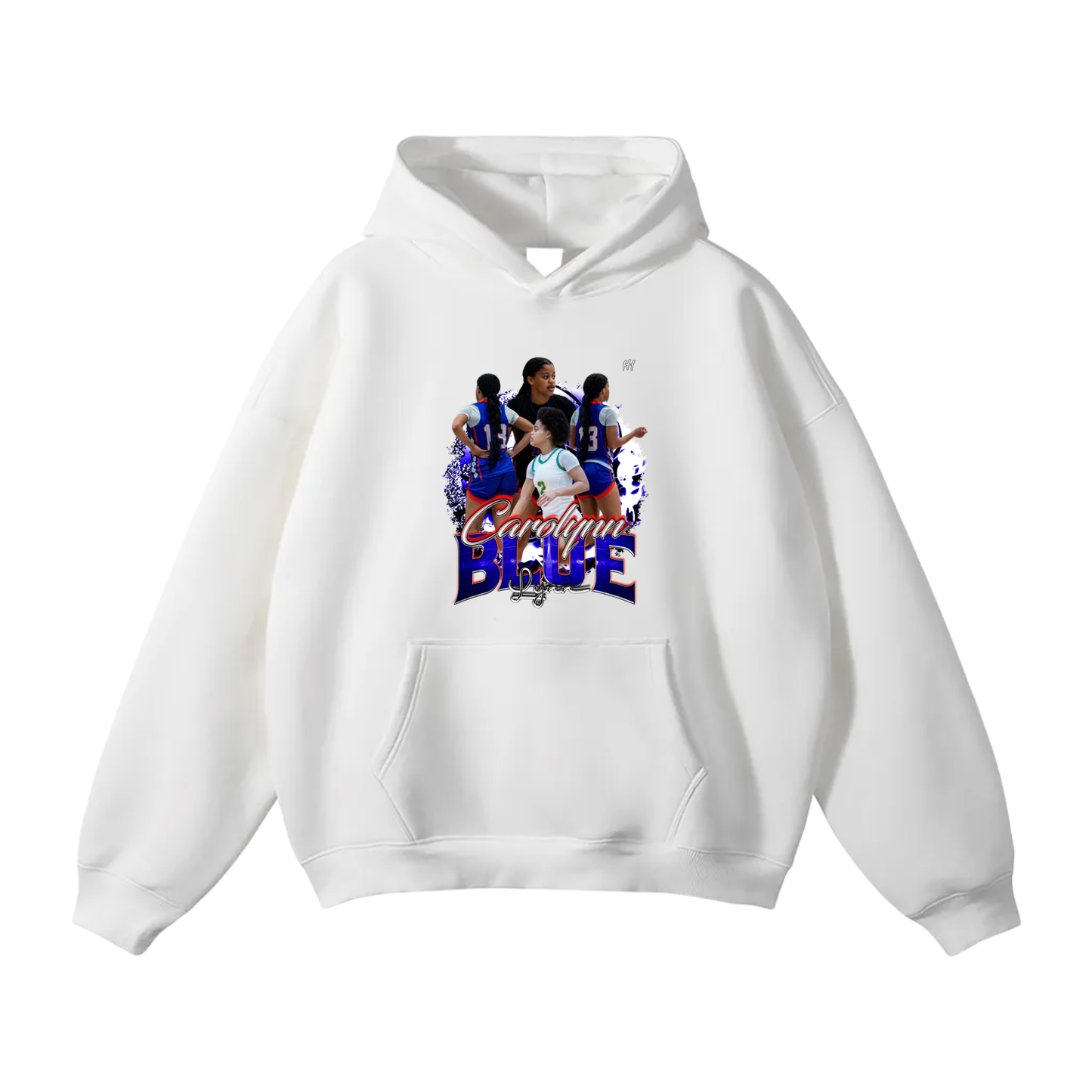 Carolynn Blue Oversize Fleeced Hoodie