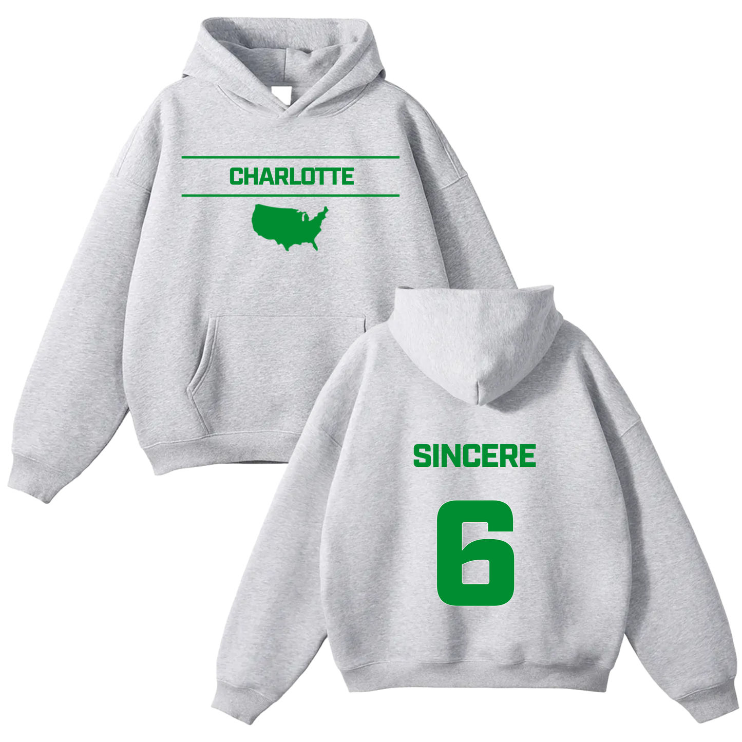 Sincere McIntyre Oversize Fleeced Hoodie