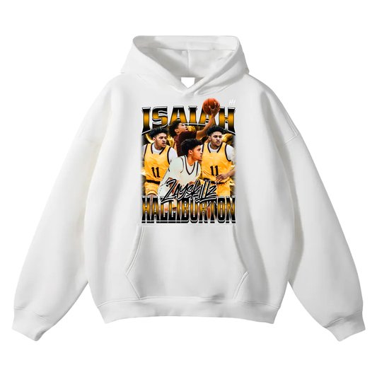 Isaiah Halliburton Oversize Fleeced Hoodie