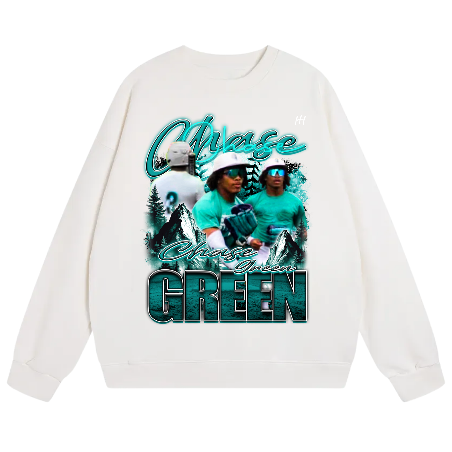 Chase Green Heavyweight Crewneck Sweatshirt