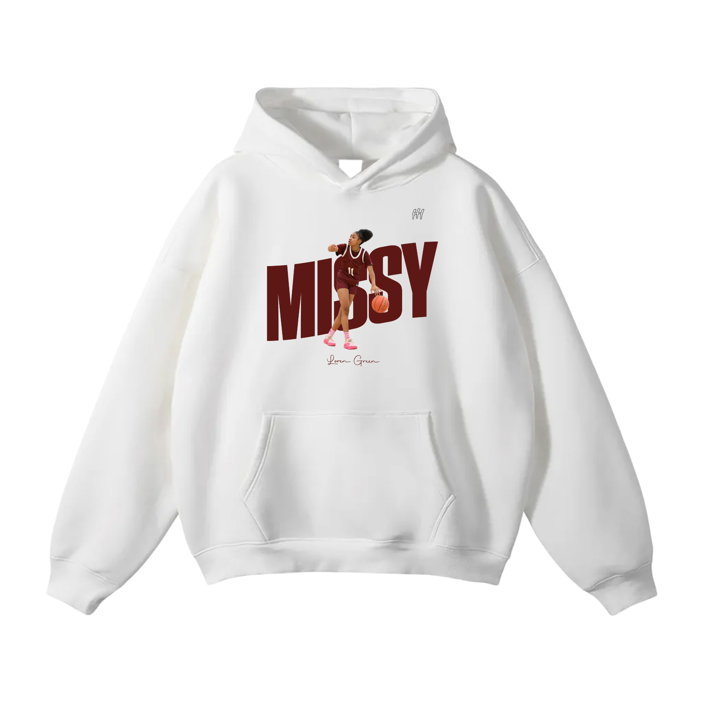 Loren Green Oversize Fleeced Hoodie