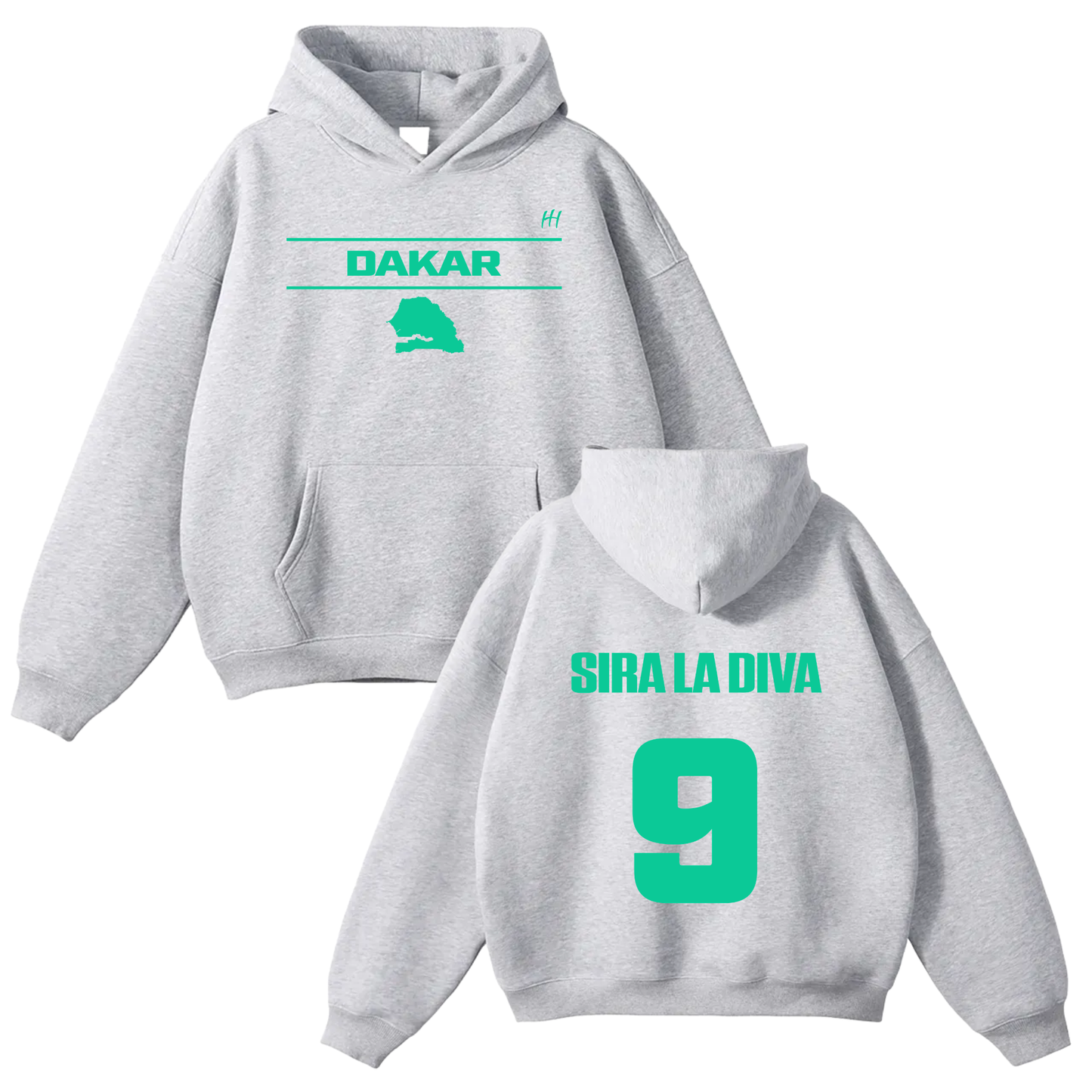 Néné Sira Diallo Oversize Fleeced Hoodie