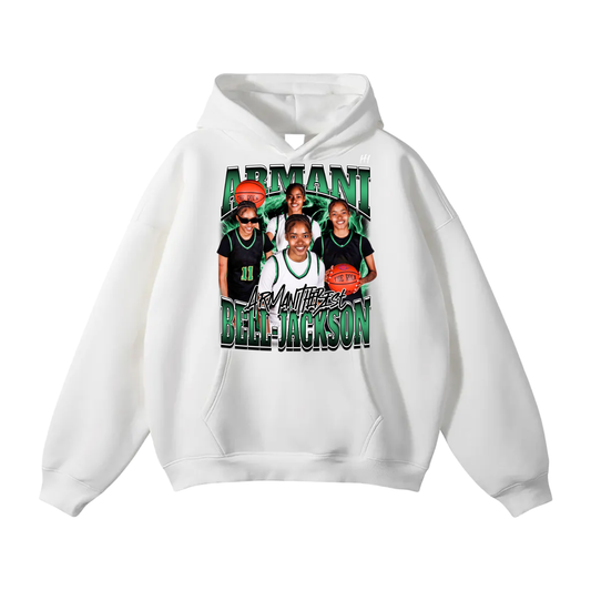 Armani Bell-Jackson Oversize Fleeced Hoodie