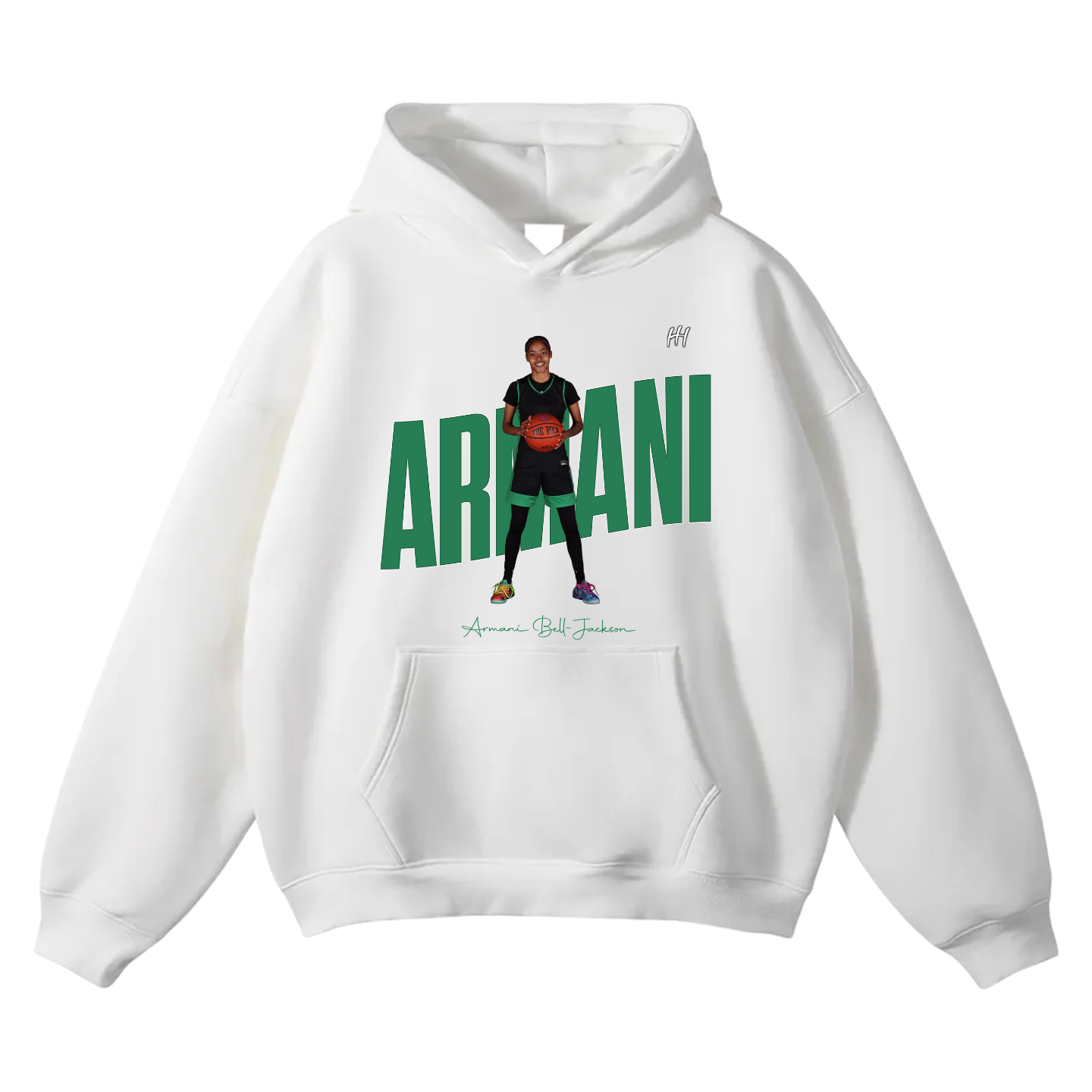 Armani Bell-Jackson Oversize Fleeced Hoodie