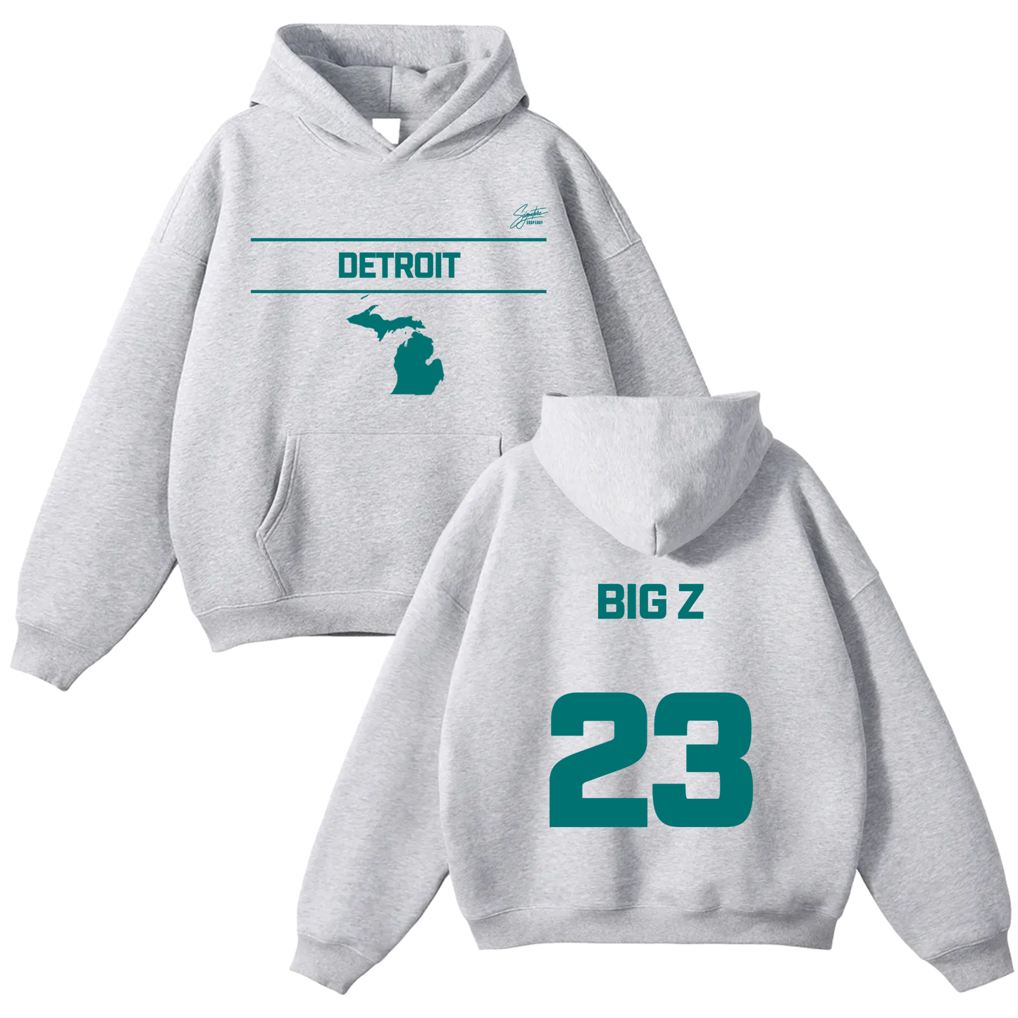Zaniah Qualls Oversize Fleeced Hoodie