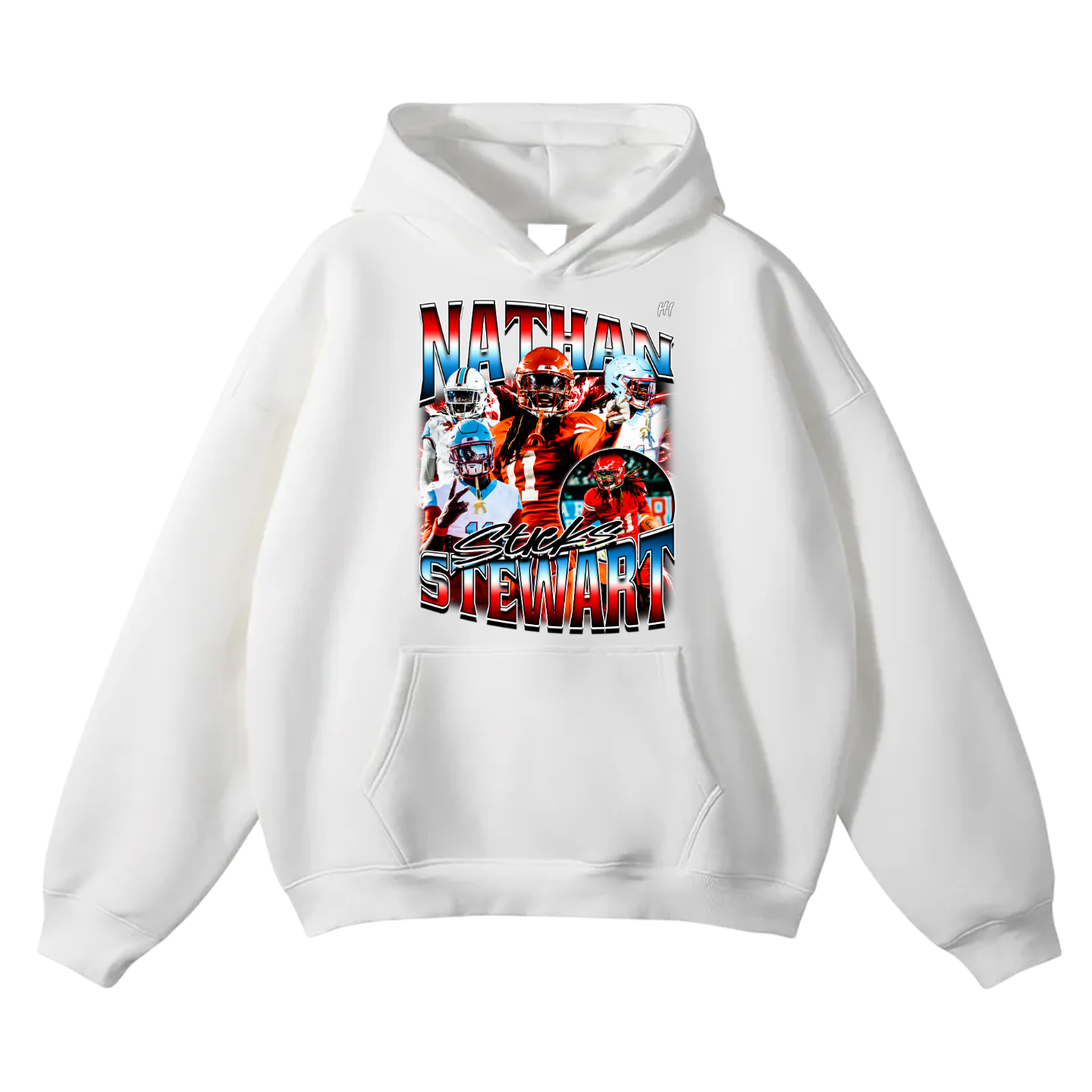 Nathan Stewart Oversize Fleeced Hoodie