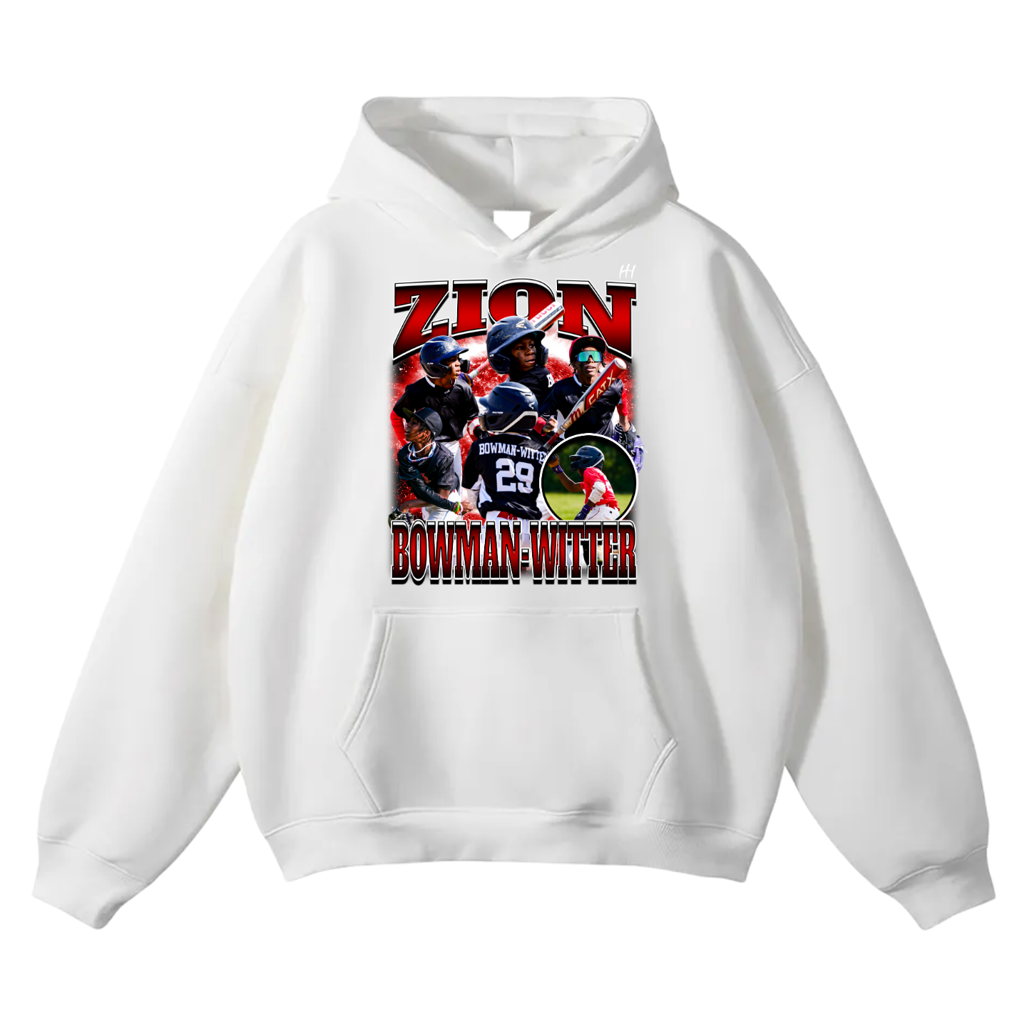 Zion Bowman-Writer Oversize Fleeced Hoodie