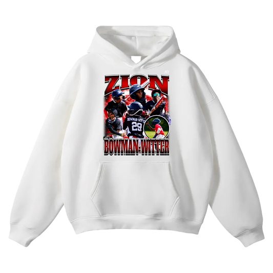 Zion Bowman-Writer Oversize Fleeced Hoodie