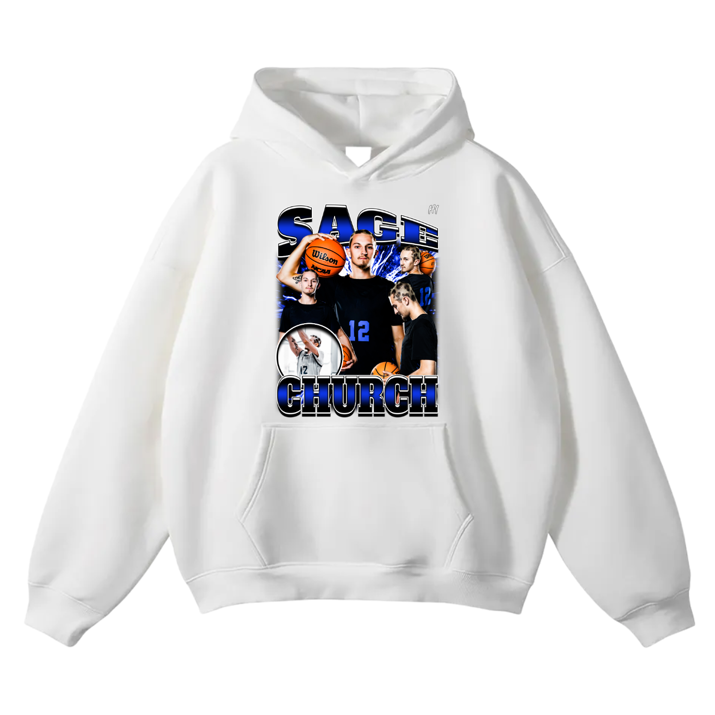 Sage Church Oversize Fleeced Hoodie