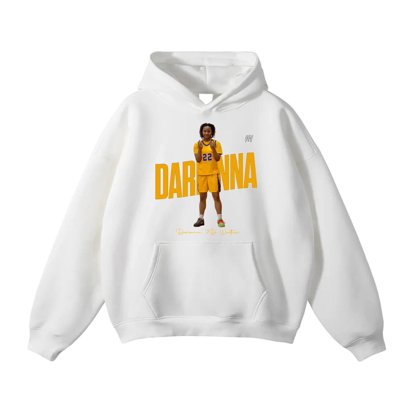 Darianna 2D Weathers Oversize Fleeced Hoodie