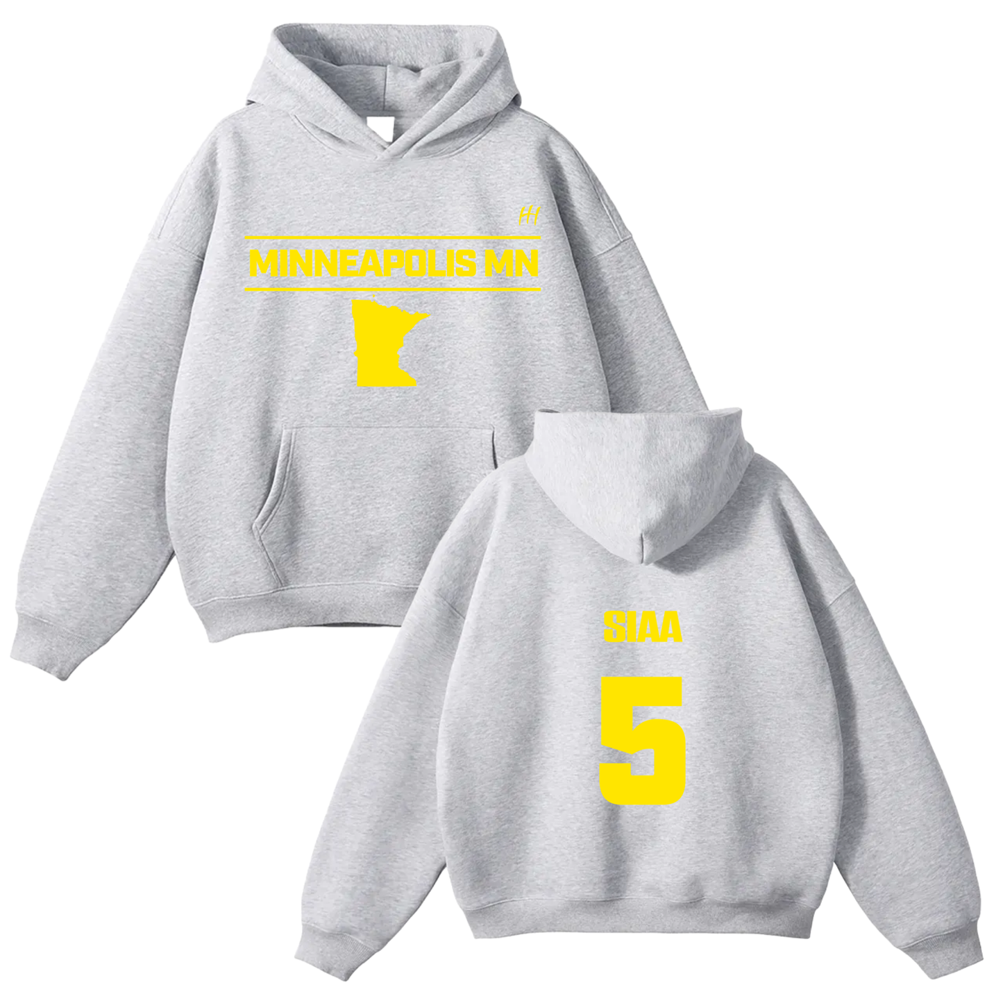 Jasia White Oversize Fleeced Hoodie