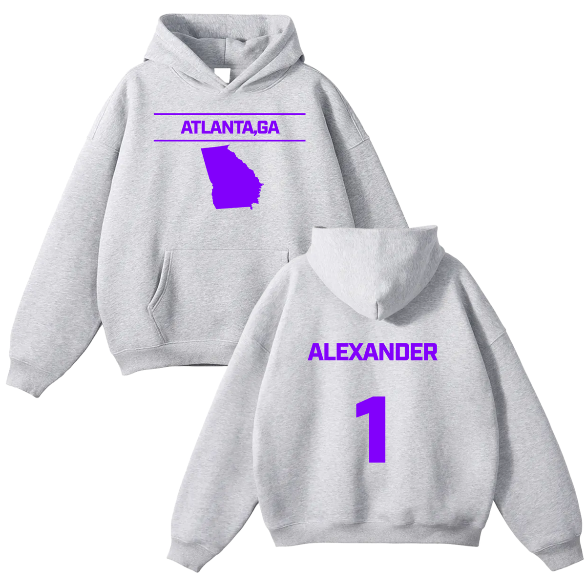 Jaylan Alexander Oversize Fleeced Hoodie