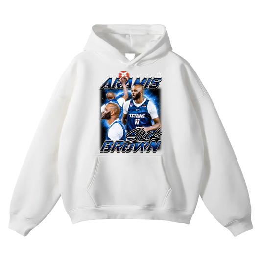 Aramis Brown Oversize Fleeced Hoodie