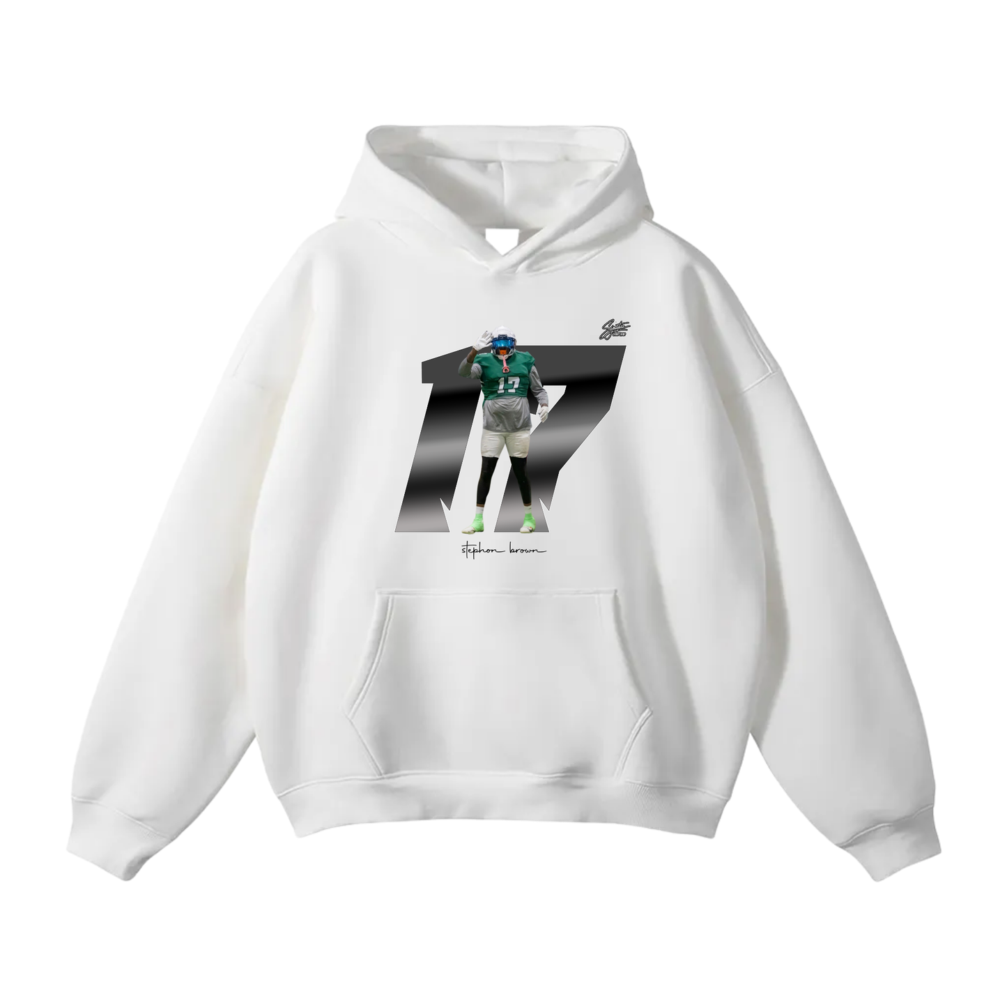 stephon brown Oversize Fleeced Hoodie