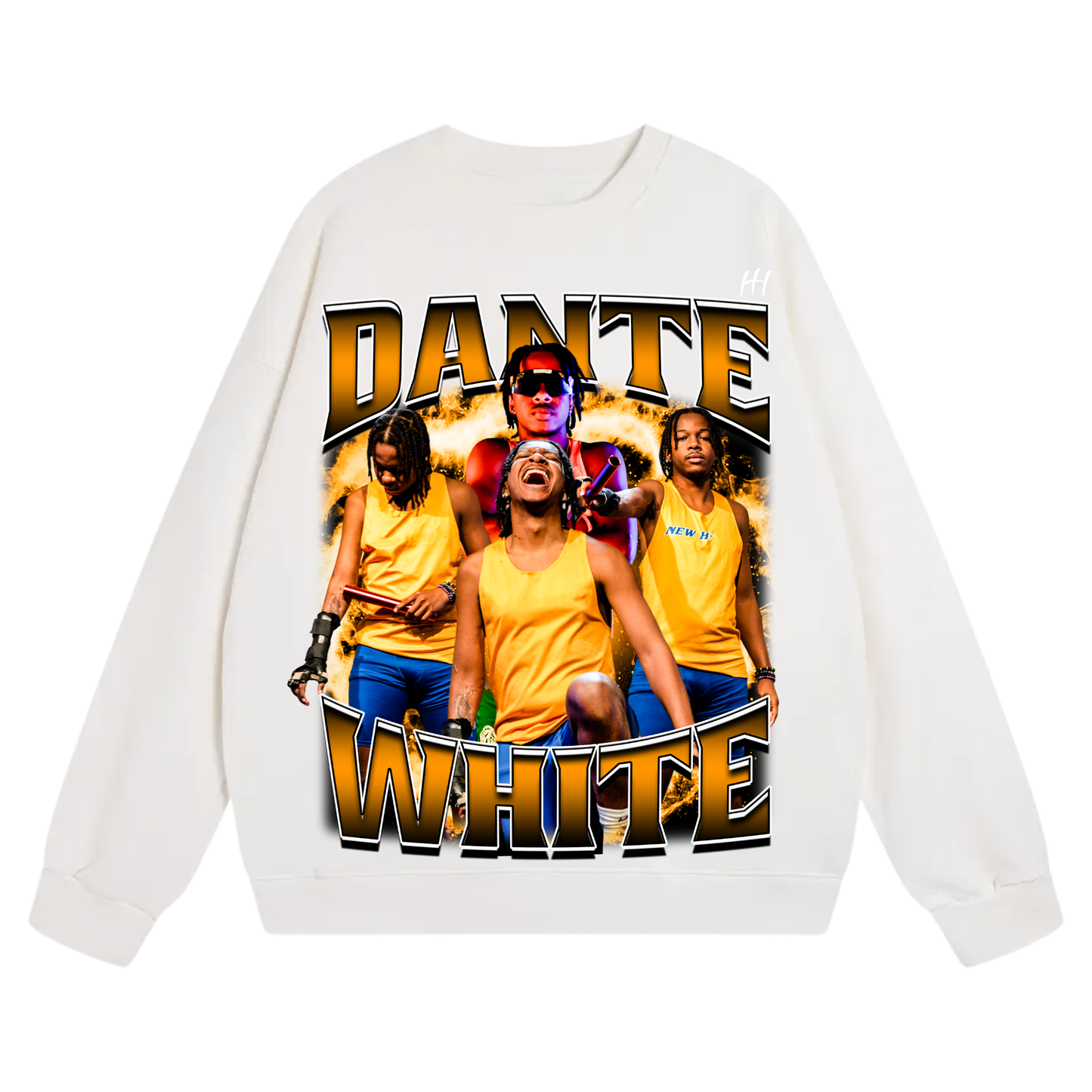 Dante White Heavyweight Crewneck Sweatshirt