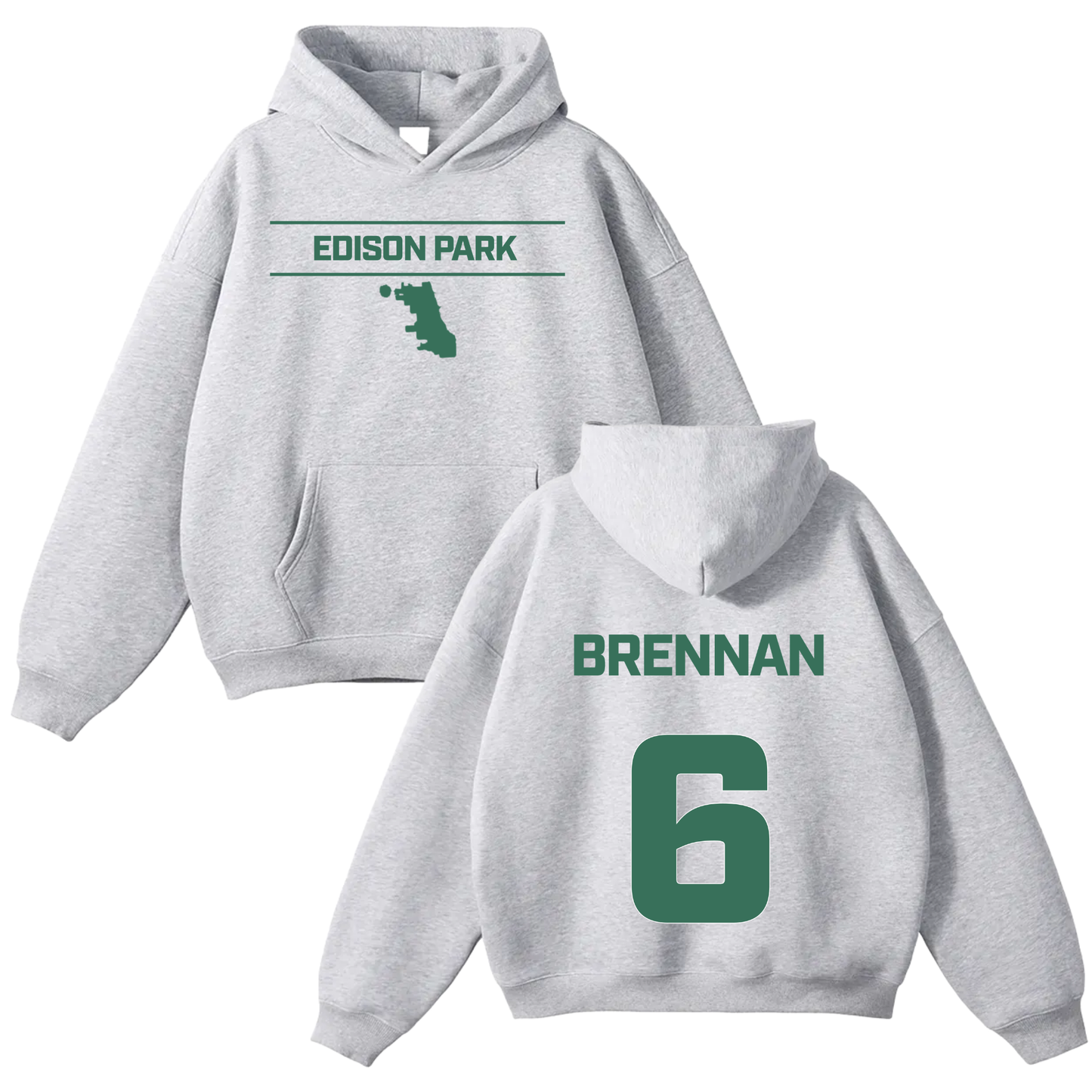 Brennan Coughlin  Oversize Fleeced Hoodie