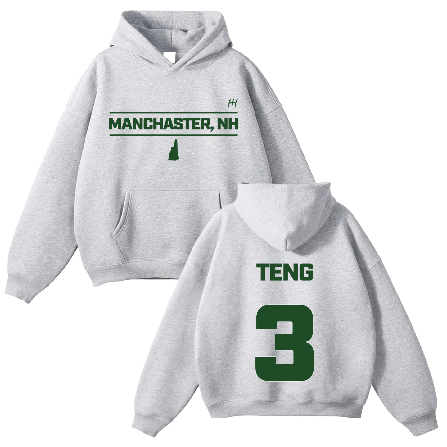 Kuany Teng Oversize Fleeced Hoodie