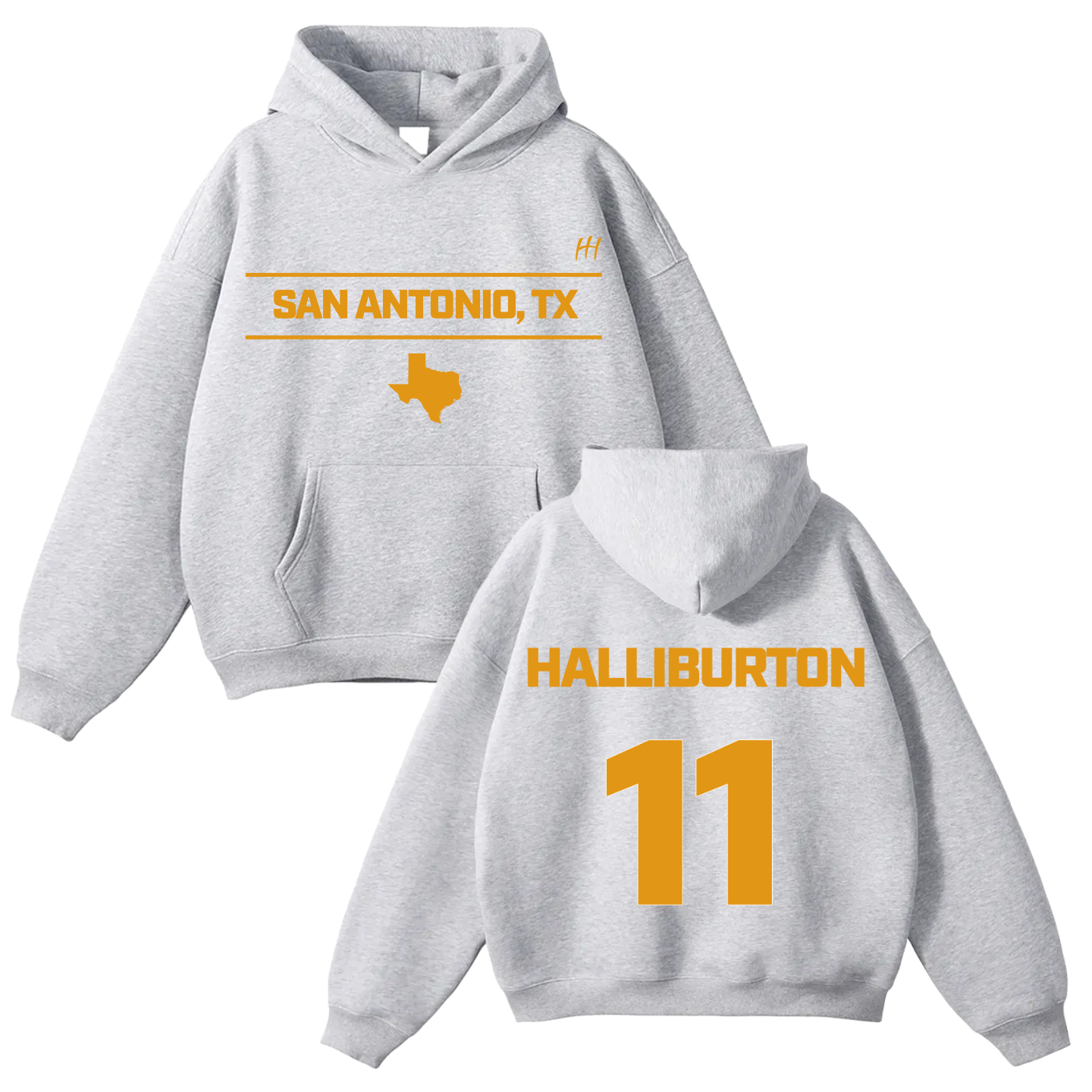 Isaiah Halliburton Oversize Fleeced Hoodie