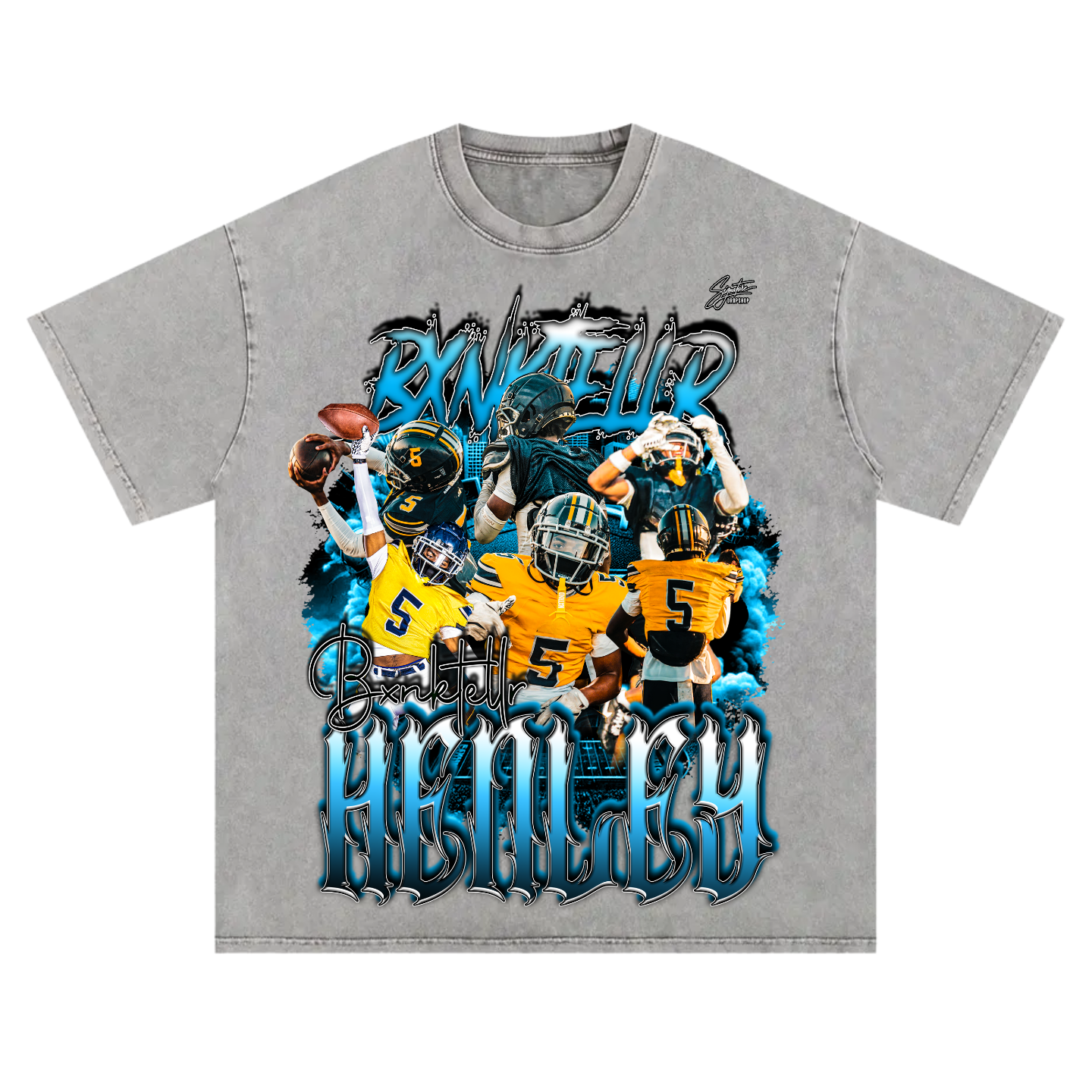Bxnktellr Henley Oversized T-shirt