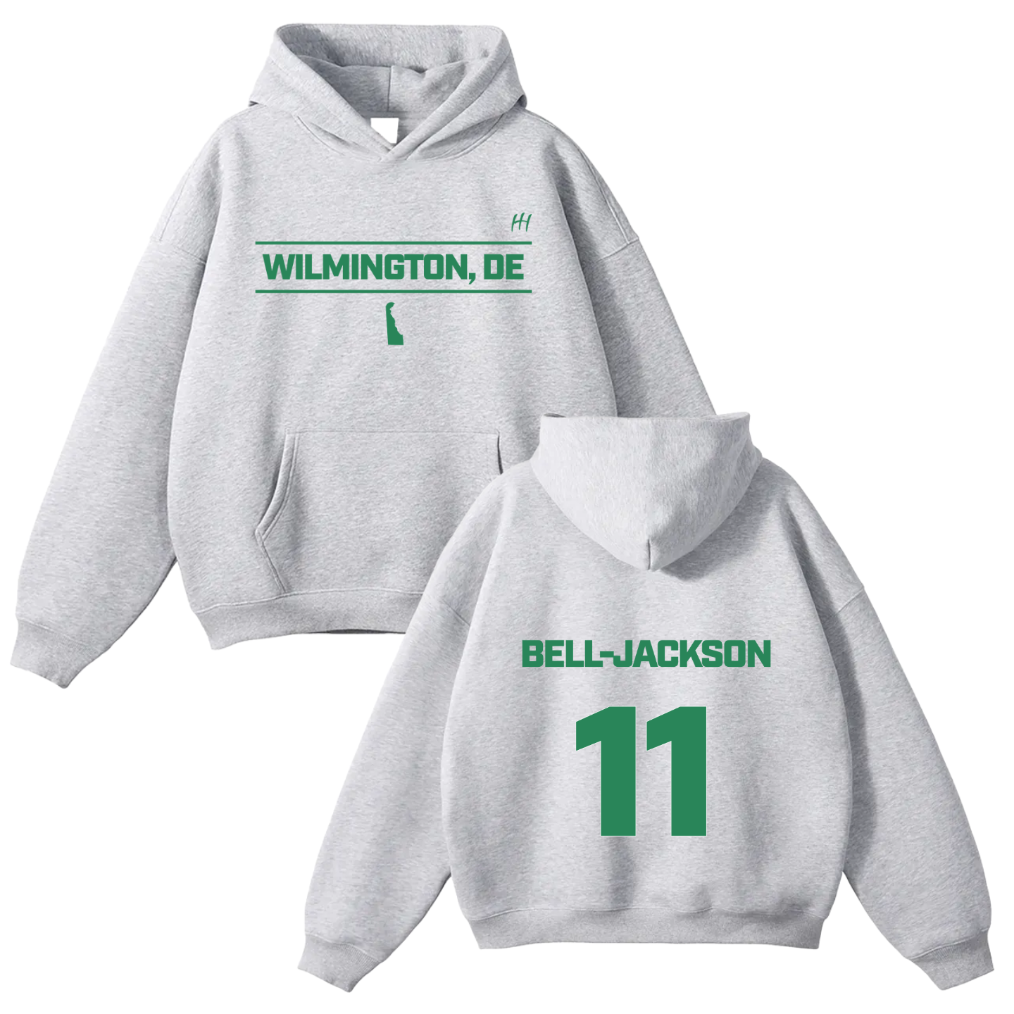 Armani Bell-Jackson Oversize Fleeced Hoodie
