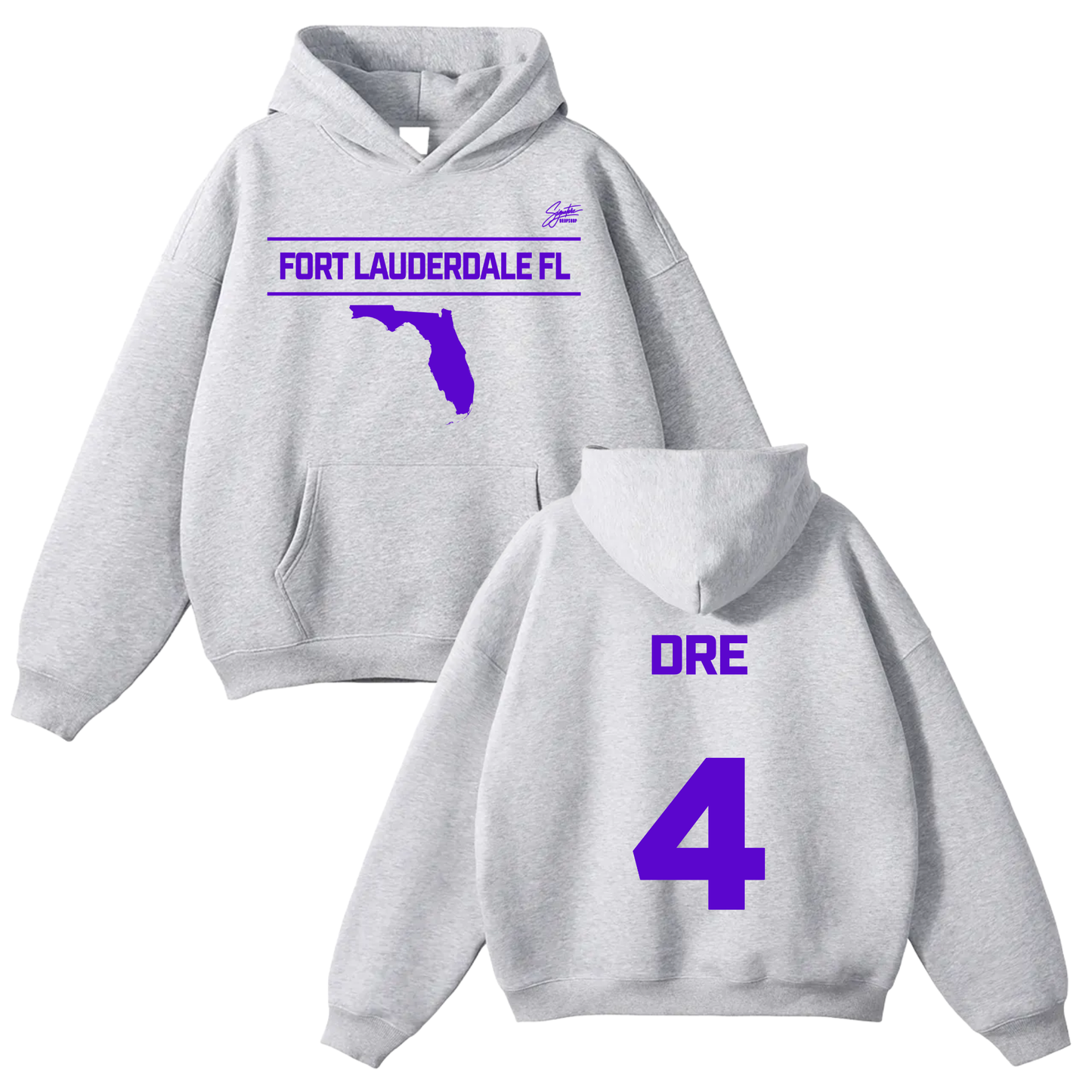 Andre Barrington Oversize Fleeced Hoodie
