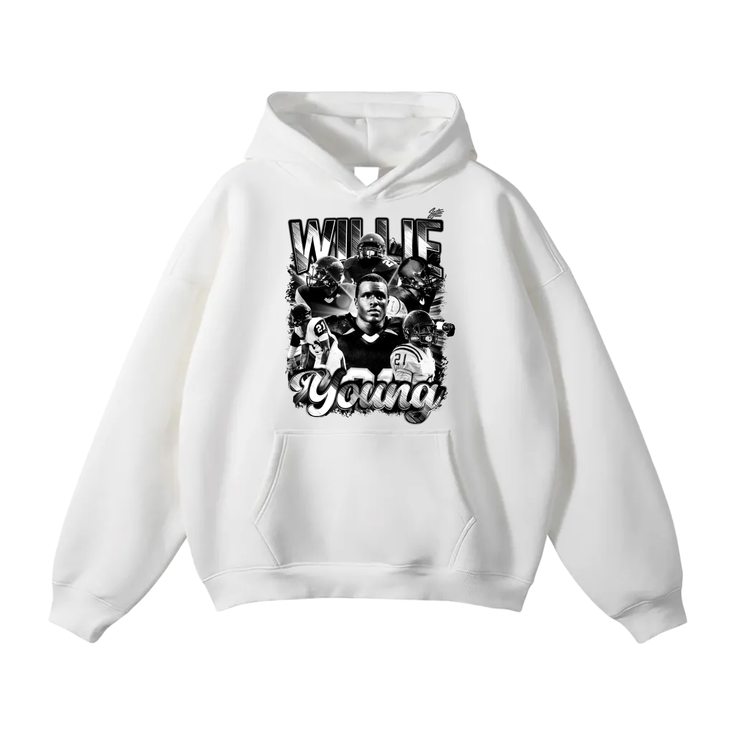 Willie Young Oversize Fleeced Hoodie