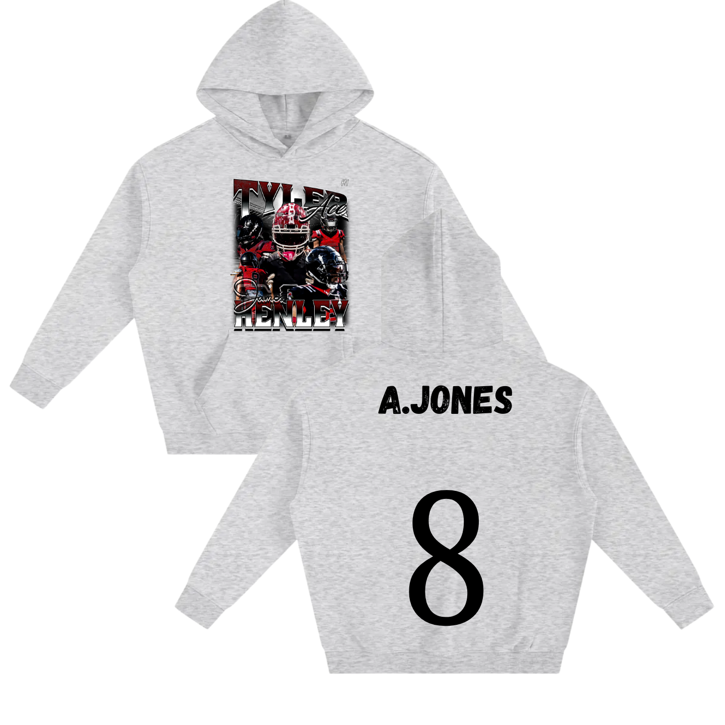 Tyler James Henley Oversize Fleeced Hoodie
