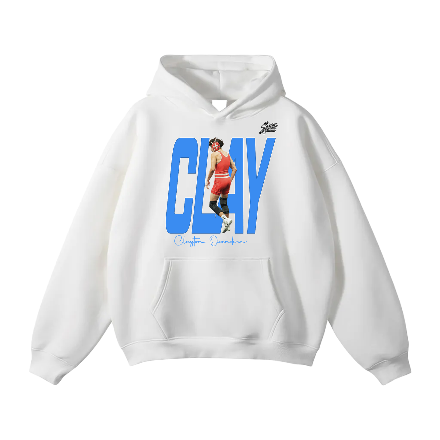 Clayton Oxendine Oversize Fleeced Hoodie