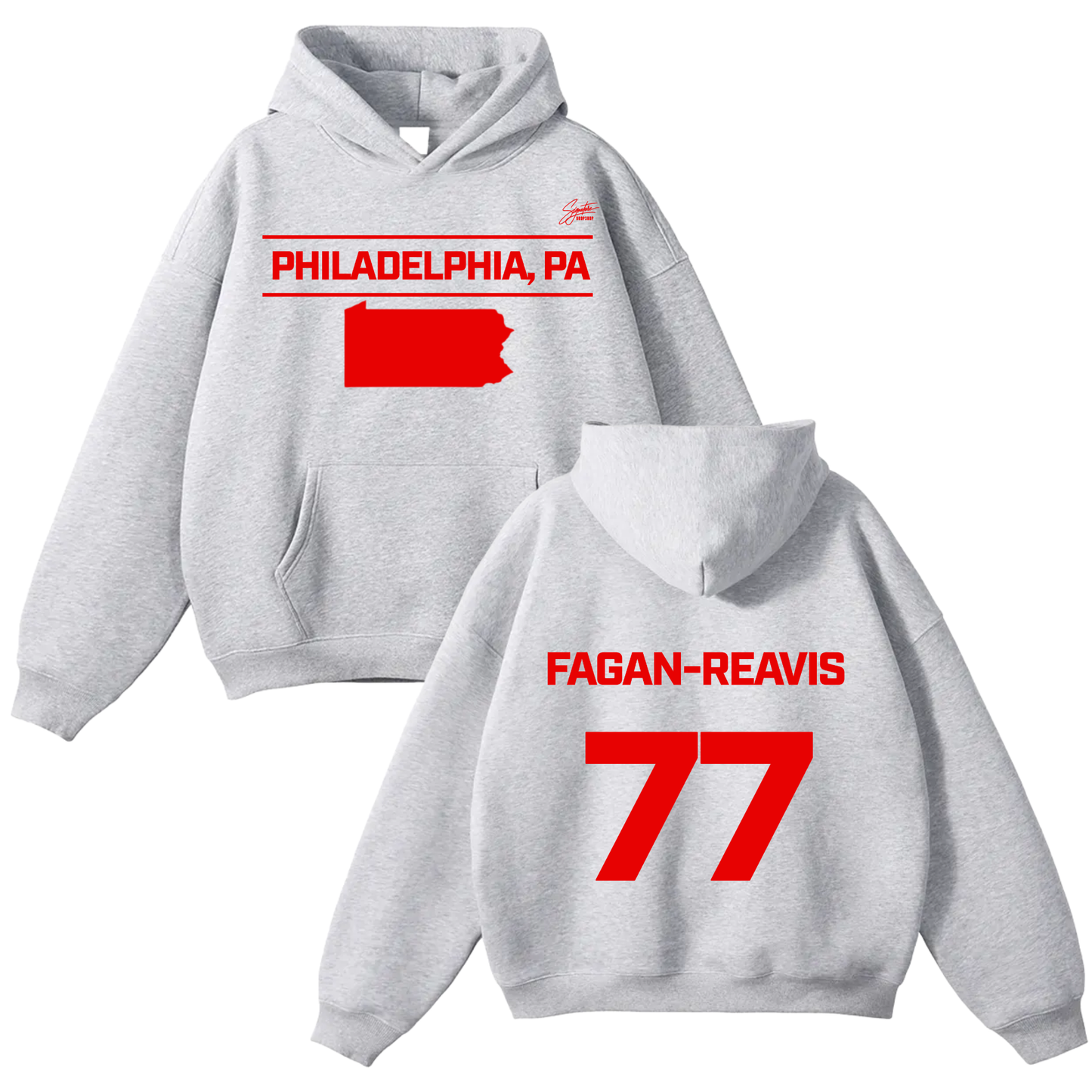Zyair Fagan-Reavis Oversize Fleeced Hoodie