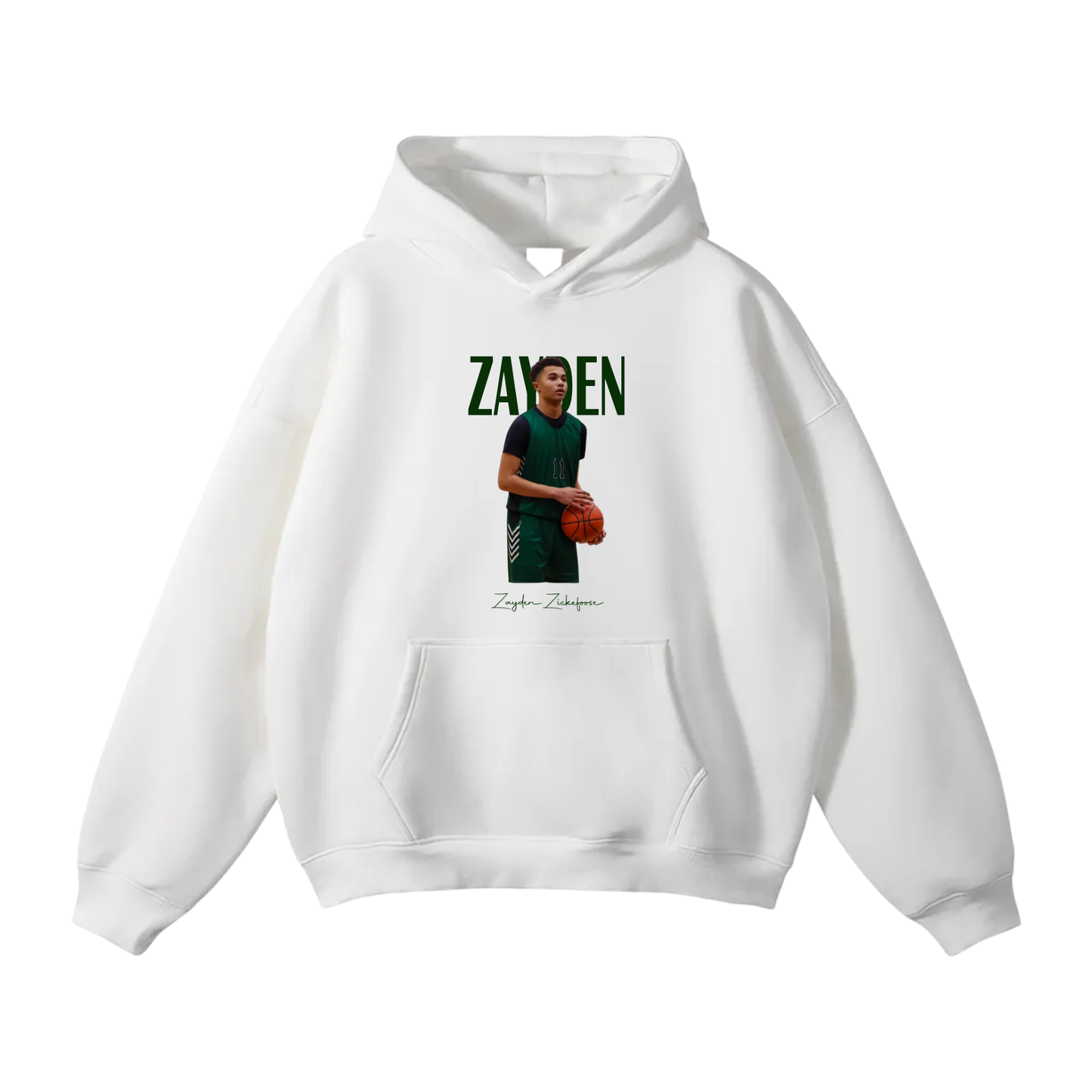 Zayden Zickefoose Oversize Fleeced Hoodie