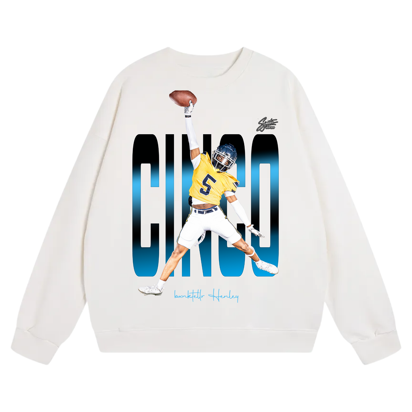 Bxnktellr Henley Heavyweight Crewneck Sweatshirt