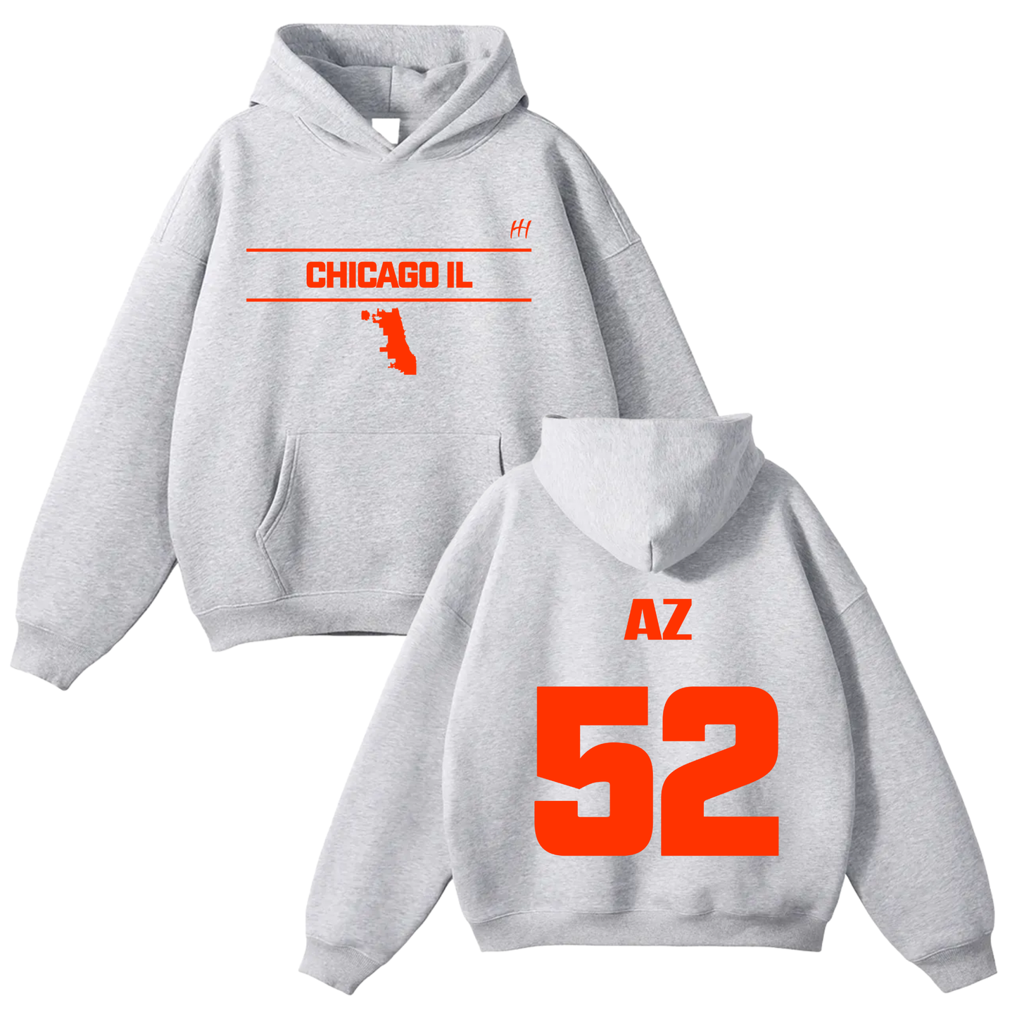Azion Floyd Plant Oversize Fleeced Hoodie
