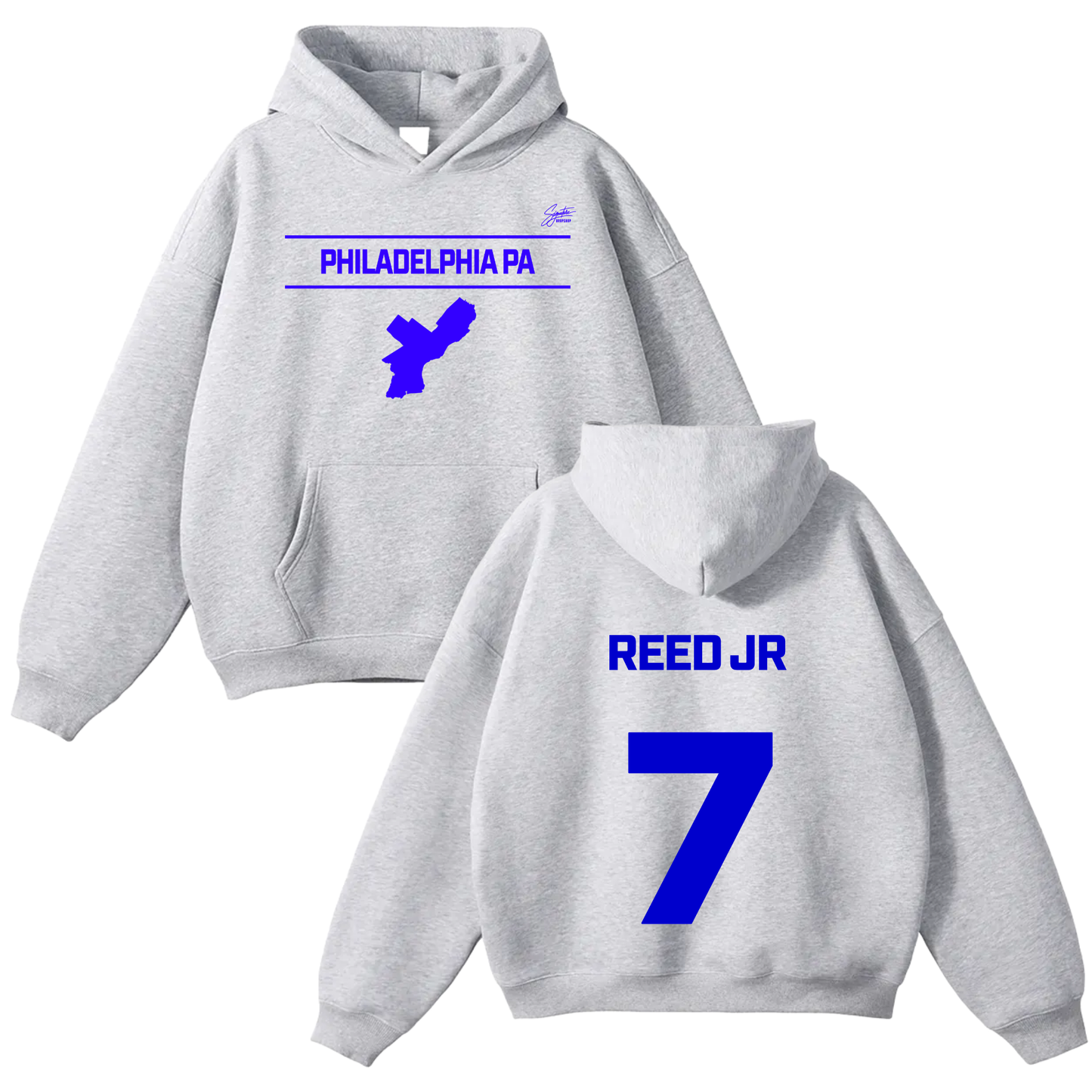 Travis Reed Jr Oversize Fleeced Hoodie