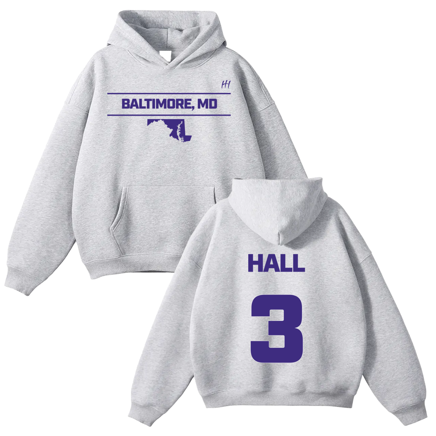 Jonte Hall Oversize Fleeced Hoodie