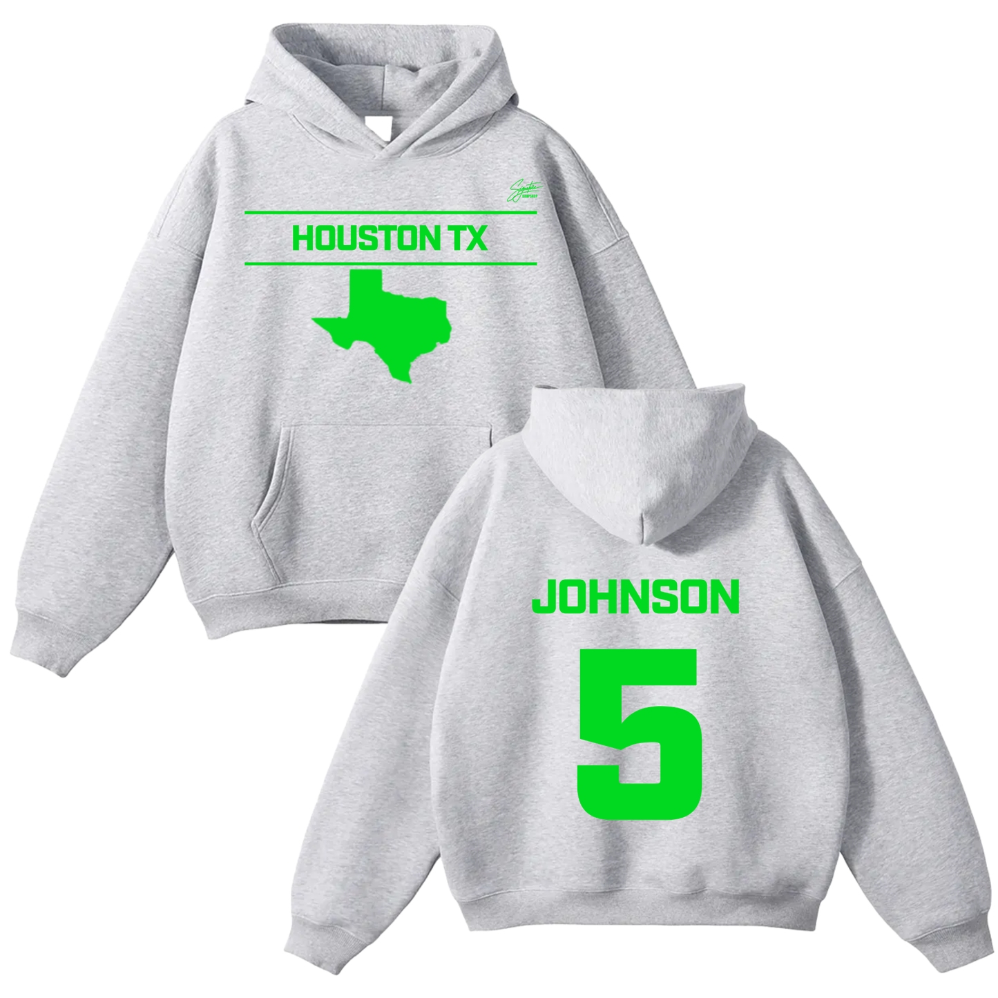 Tayvion Johnson Oversize Fleeced Hoodie