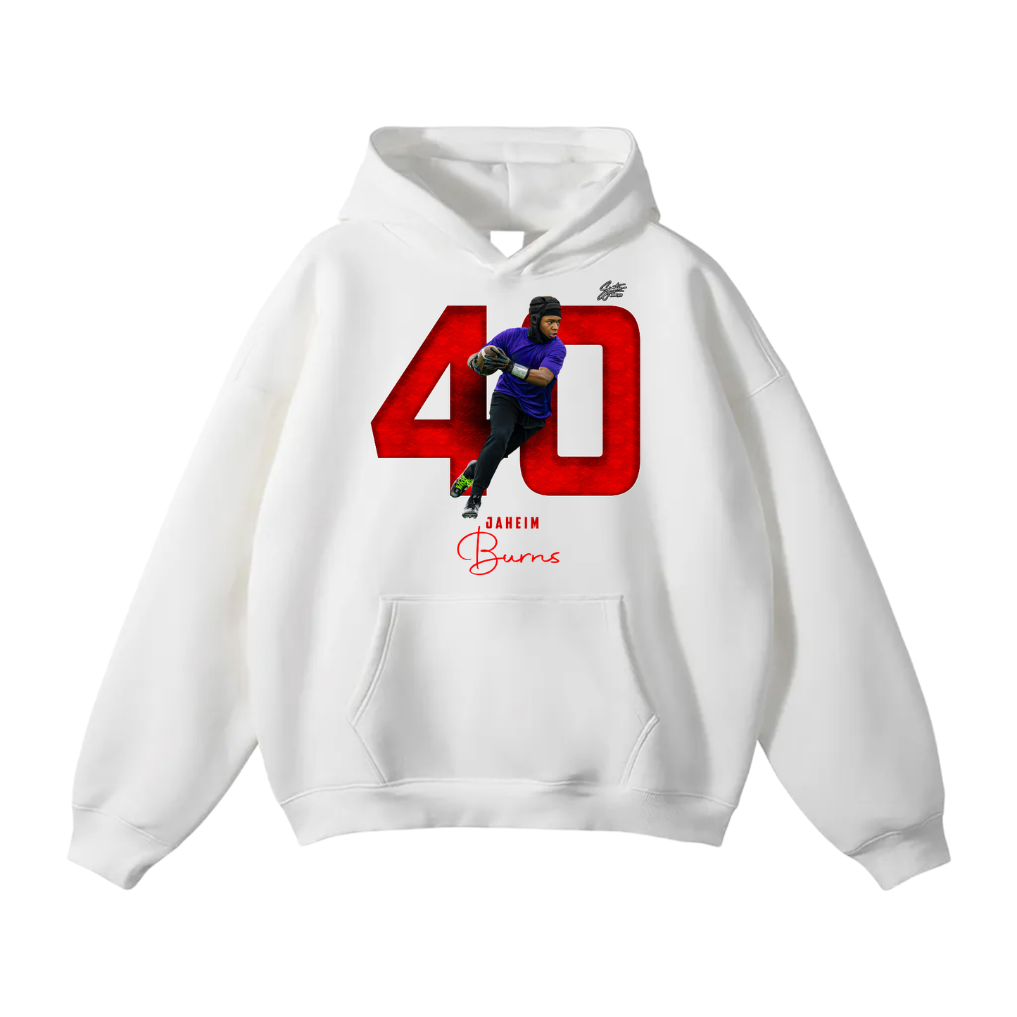 Jaheim Burns Oversize Fleeced Hoodie