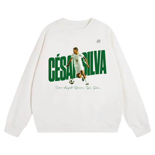 César Augusto Oliveira da Silva Heavyweight Crewneck Sweatshirt