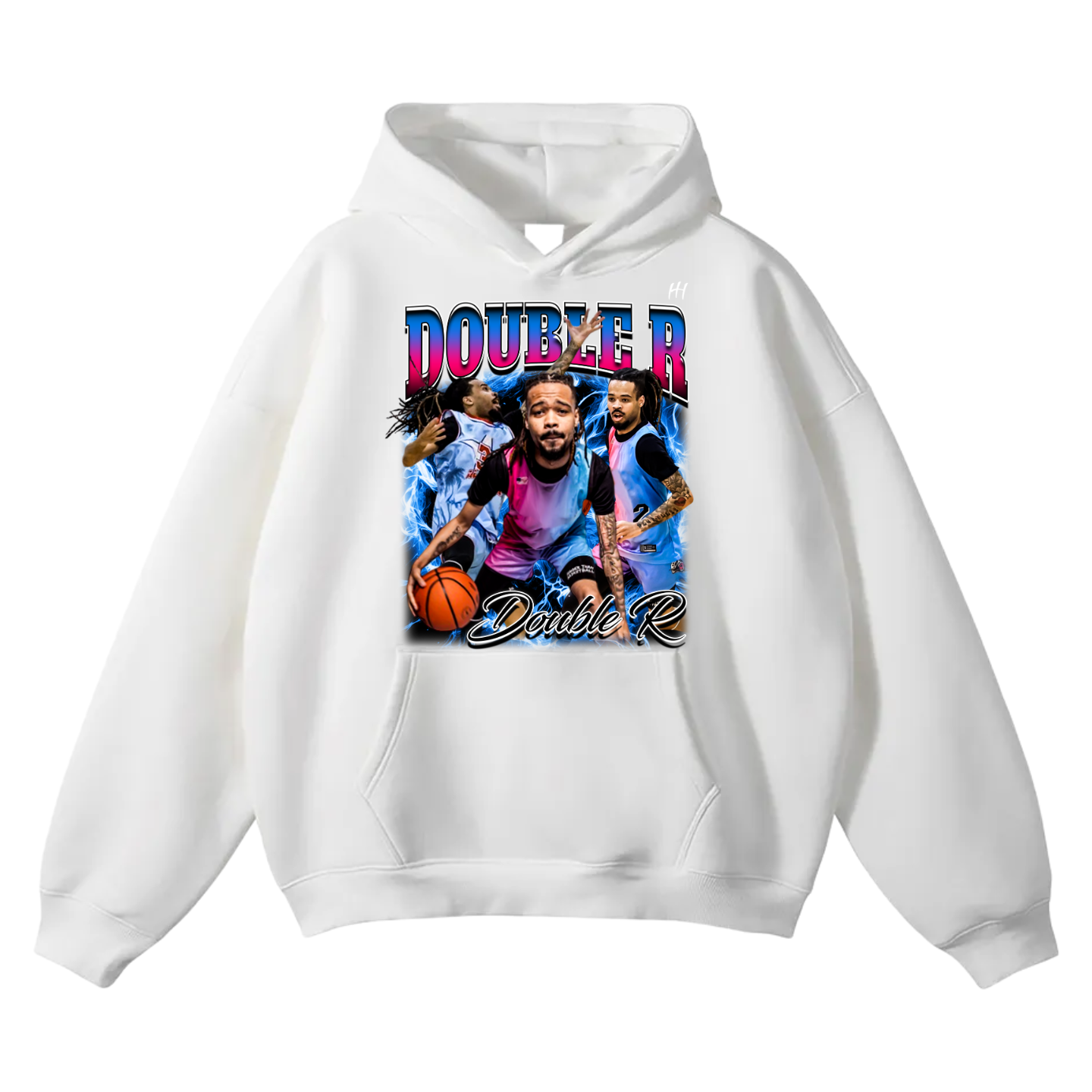 Double R Oversize Fleeced Hoodie