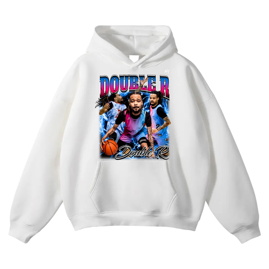 Double R Oversize Fleeced Hoodie