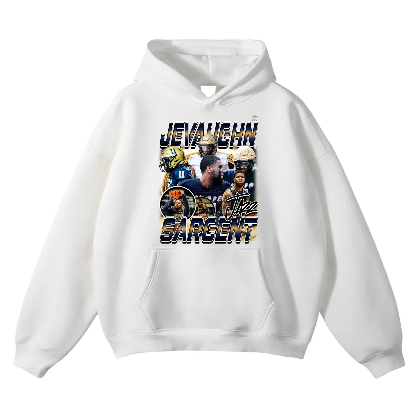 JeVaughn Sargent Oversize Fleeced Hoodie