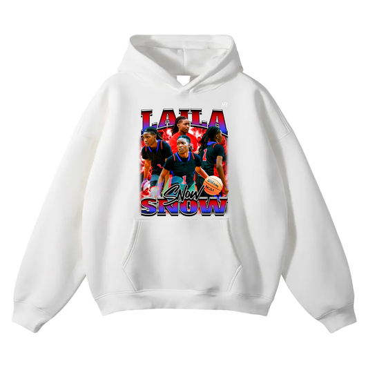 Laila Snow Oversize Fleeced Hoodie