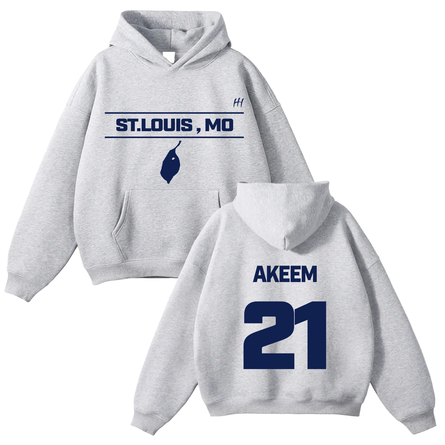 Adehkeem Alex Brown Oversize Fleeced Hoodie