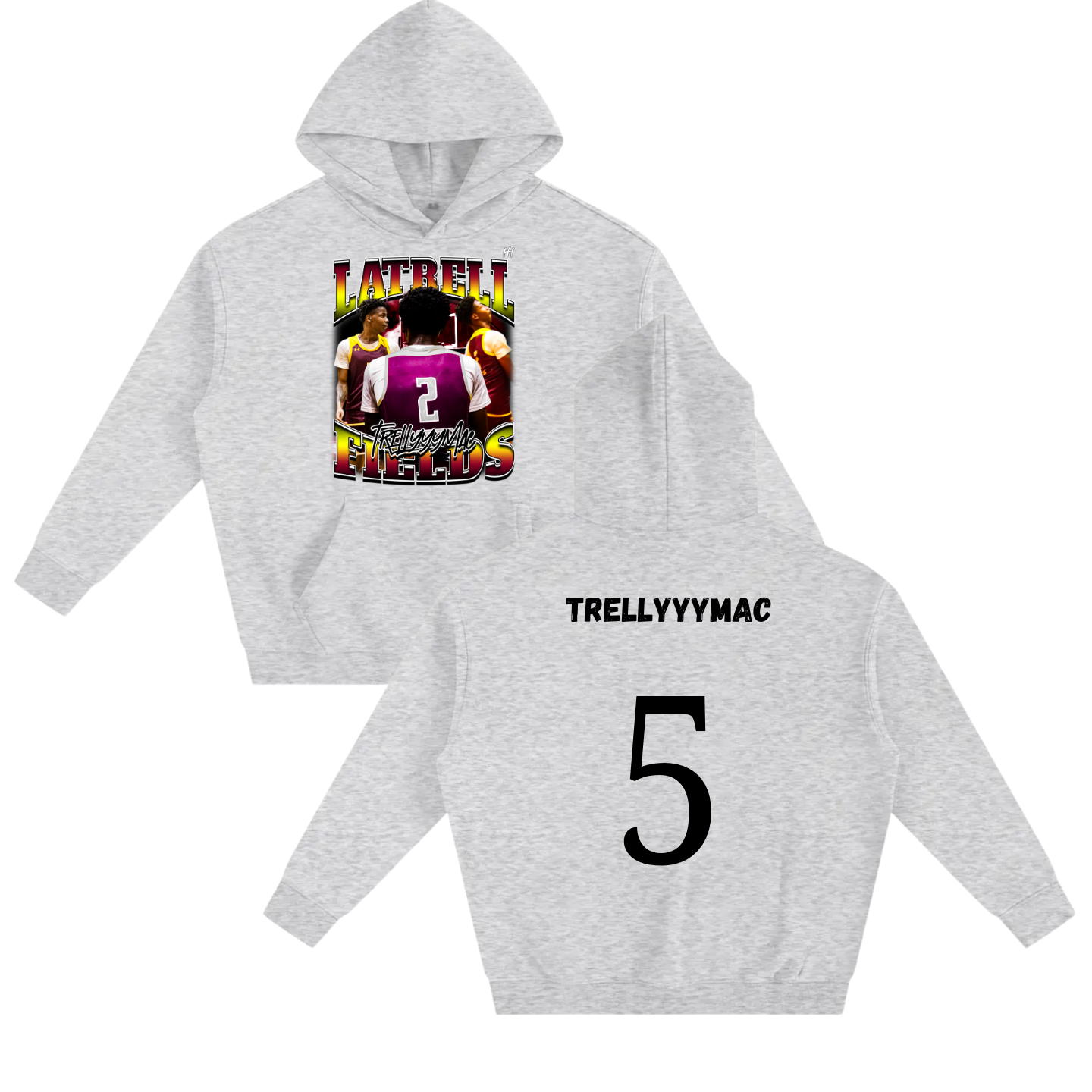 Latrell Fields Oversize Fleeced Hoodie
