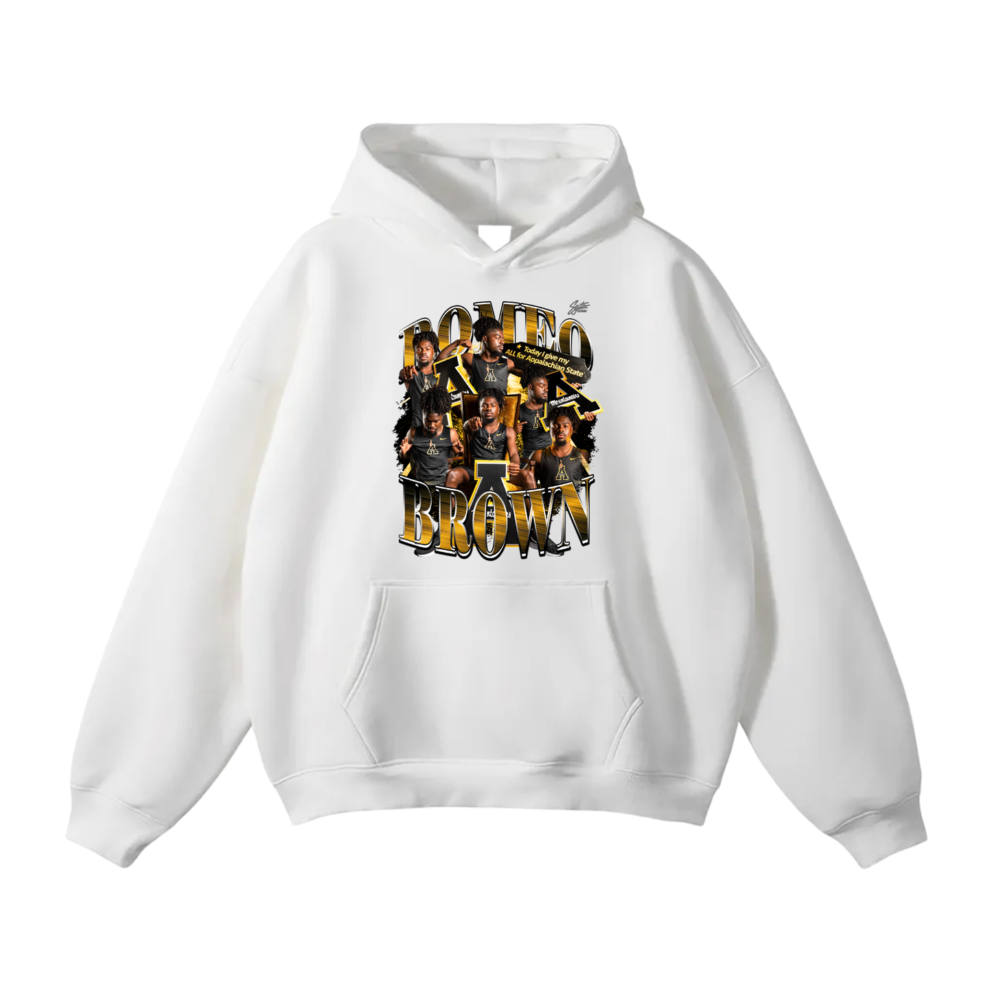 Romeo Brown Oversize Fleeced Hoodie