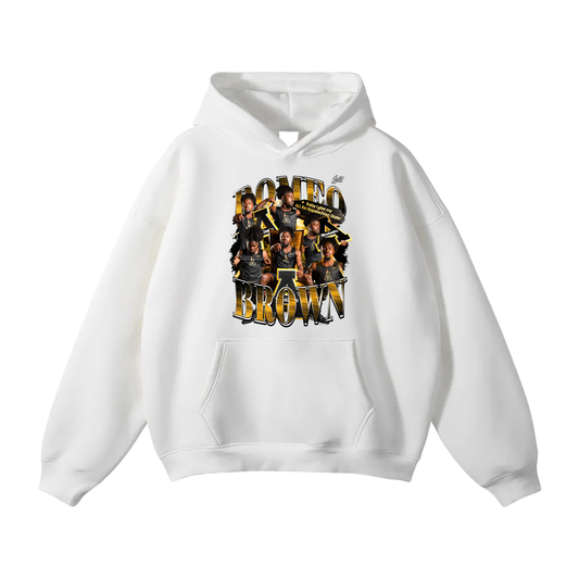 Romeo Brown Oversize Fleeced Hoodie