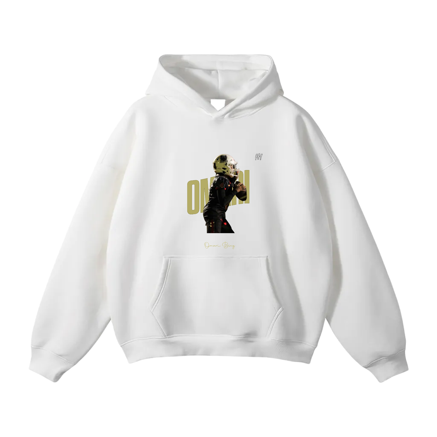 Omari Bing Oversize Fleeced Hoodie