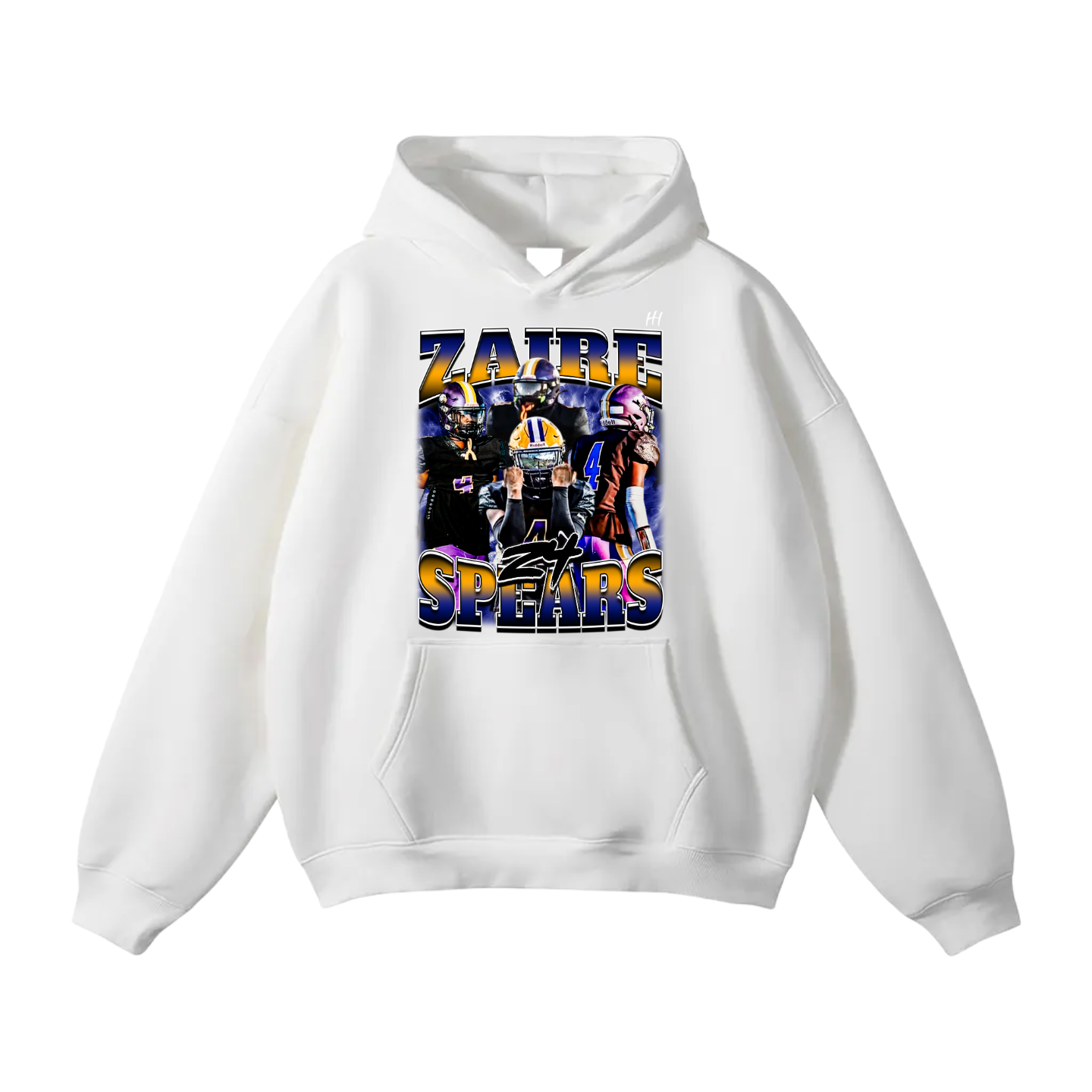 Zaire Spears Oversize Fleeced Hoodie
