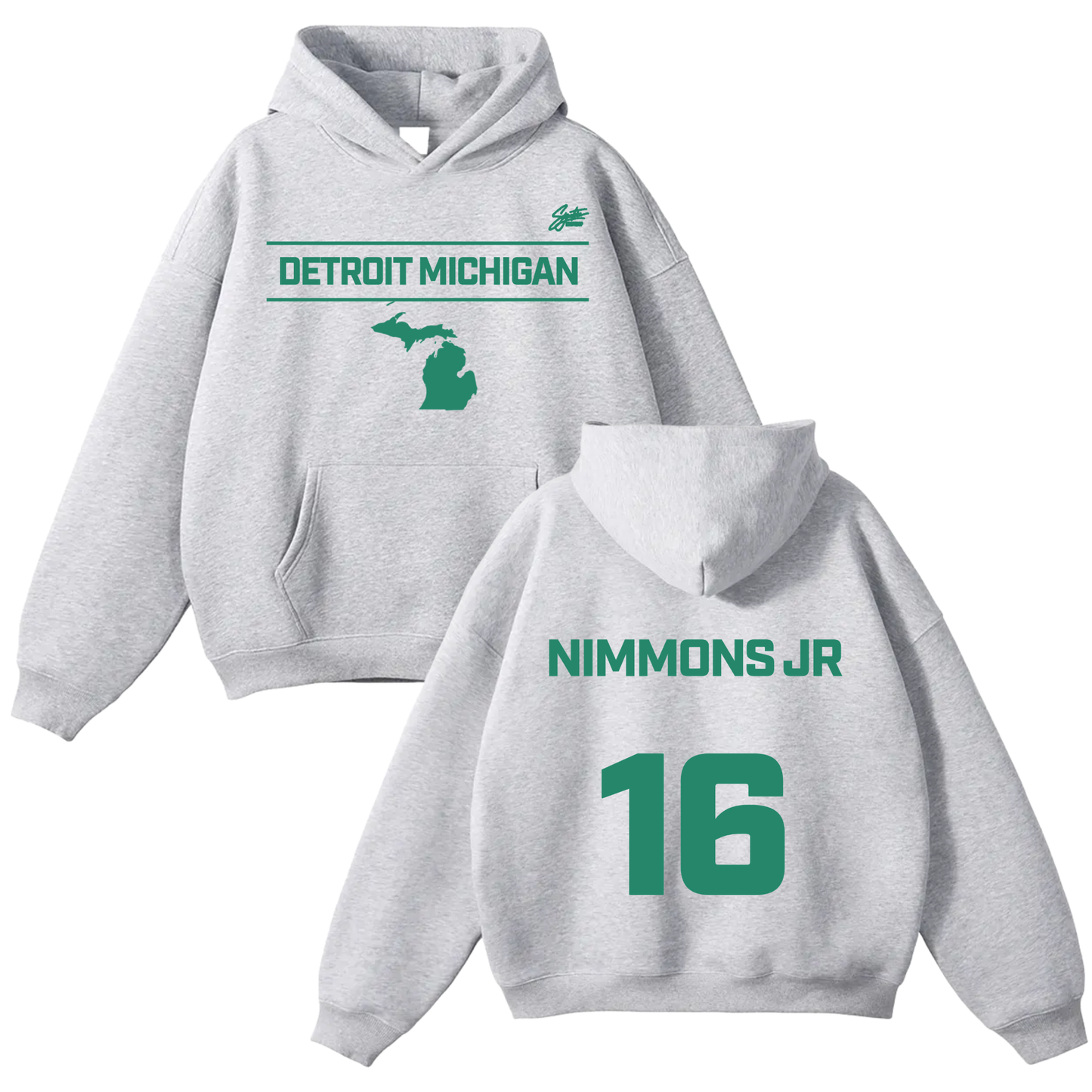 Quinn-Martin Nimmons Jr Oversize Fleeced Hoodie