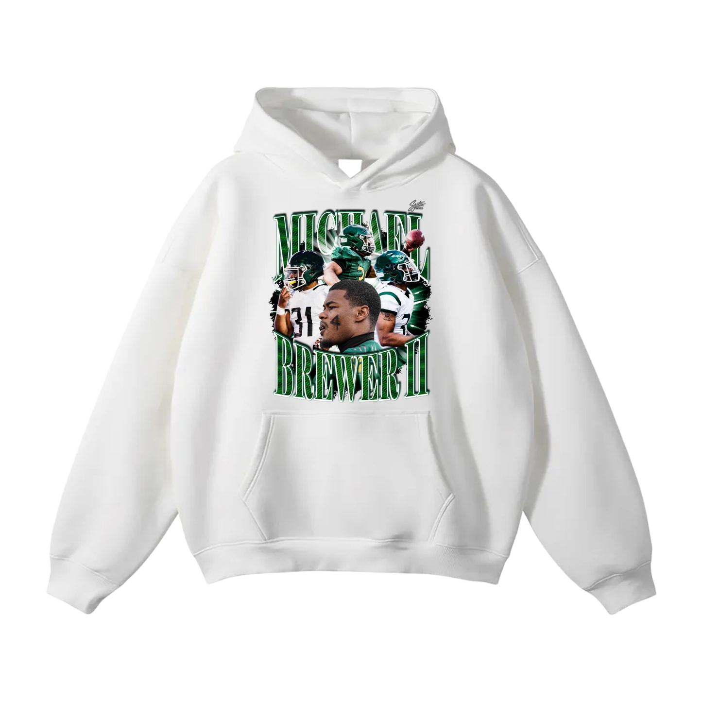 Michael Brewer II Oversize Fleeced Hoodie