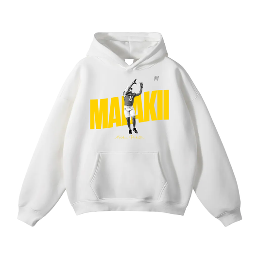 Malakii Pinkelton Oversize Fleeced Hoodie